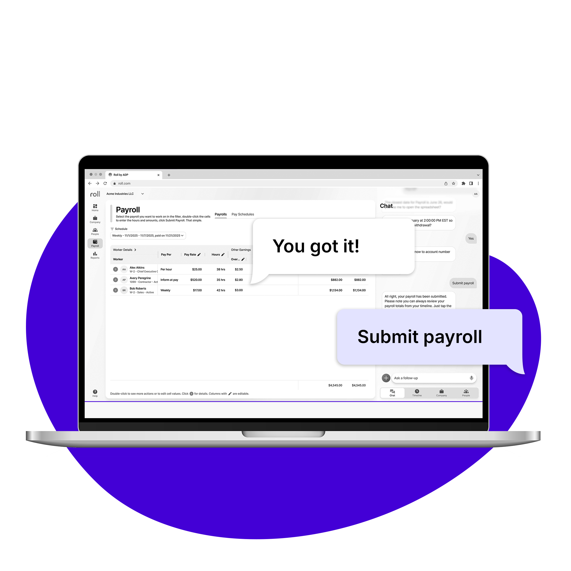 Submit Payroll