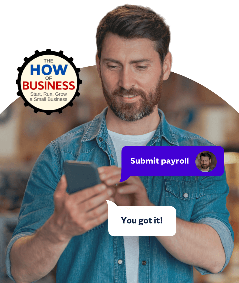 Person looking at phone