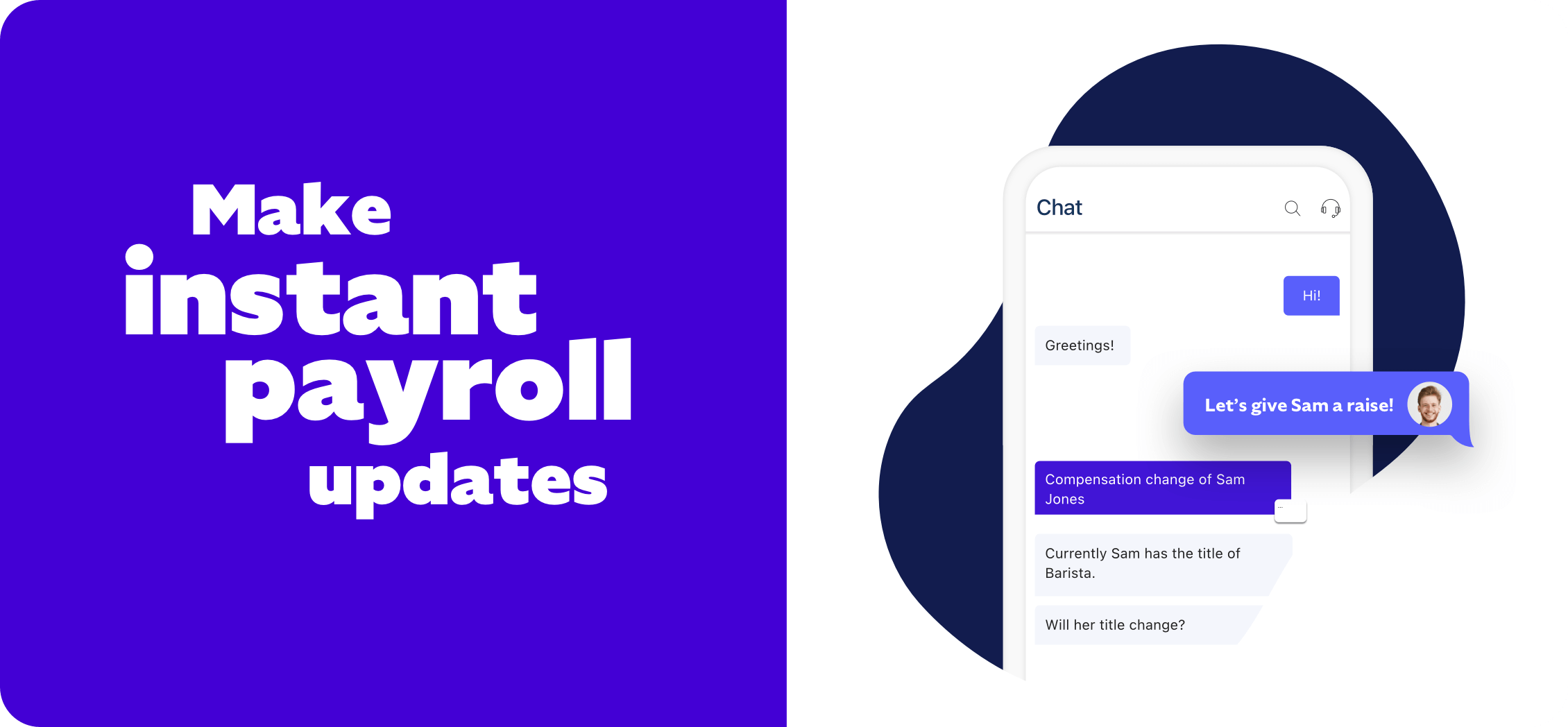 Make instant payroll updates